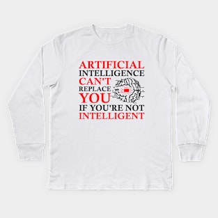 Artificial Intelligence Algorithm Programmer AI Developer Kids Long Sleeve T-Shirt